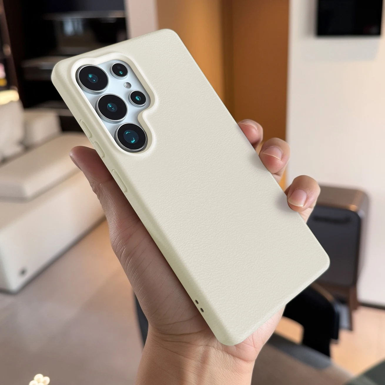 Matte Leder-Textur TPU Handyhülle für Samsung S25 Ultra A56 5G A16 A17 A55 A36 A53 A35 A34 A06 A07 A26 A05S S24 FE S23 Cover
