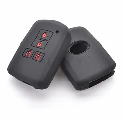 AX 4 Button For Toyota Sienta Alphard Voxy Noah Esquire Harrier Silicone Remote Key Case Fob Shell Cover Skin 2015 - 2018 2019