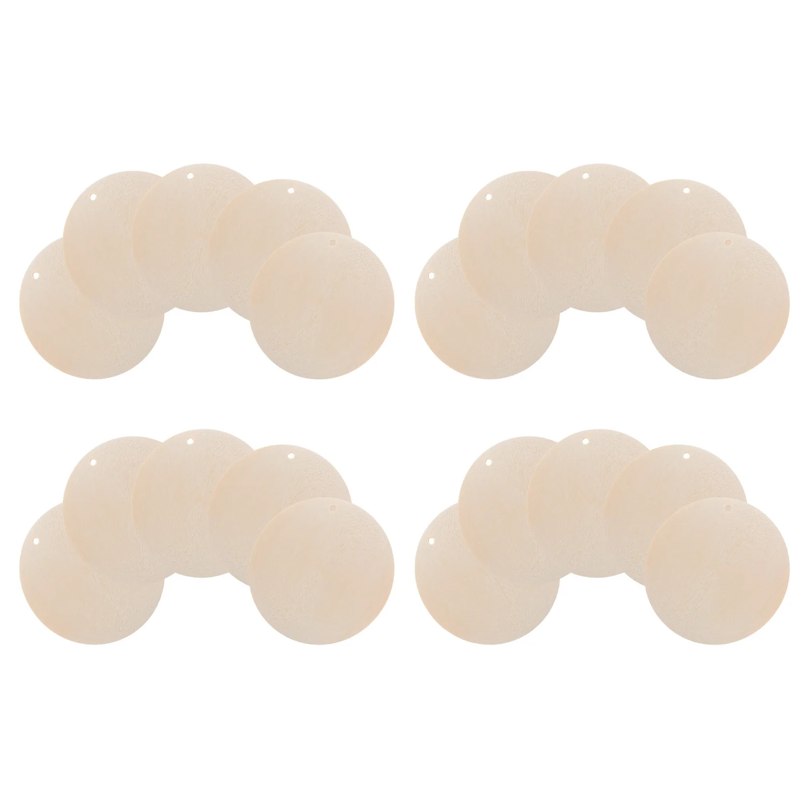 

20pcs Round Wooden Slice Pendant Diy Jewelry Accessories 50Mm Wood Slice Charm For Necklace Bracelet Keychain Dangle