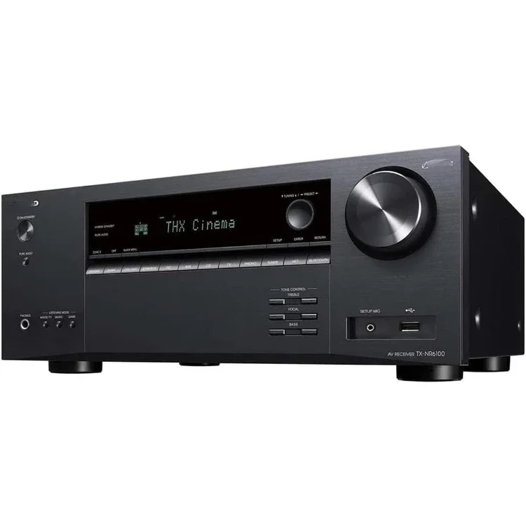 

NEW.TX-NR6100 7.2 Channel 8K Smart AV Receiver - THX Certified, Works with Sonos Certified, and Ultimate 4K Gaming Experience