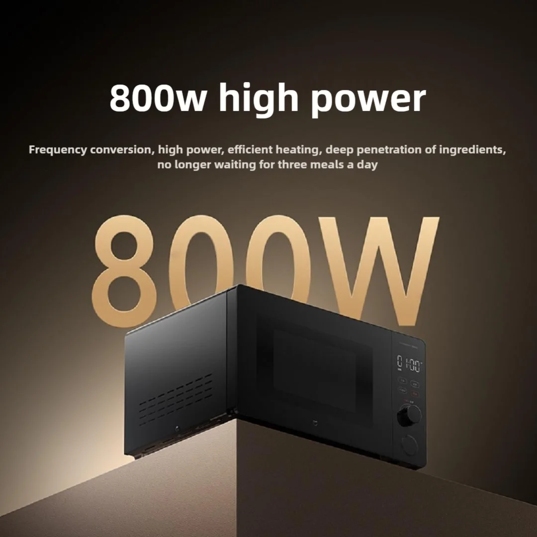 スマート電子レンジ P1 - 20L タッチスクリーン 1250W (220V フラットベッドデザイン、Mi Home アプリ制御、5 パワー レベル、音声制御)