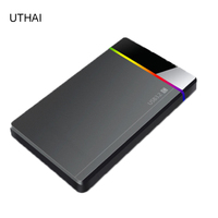 2.5 inch Type-C Tool Free Installation Portable Hard Drive Box RGB Cold Indicator Light Suitable For Computers Mobile Phones Etc
