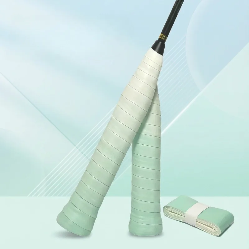 Gradient Colored Badminton Racket Hand Glue Anti Slip Sweat Absorbing Tap Tennis Racket Handle Wrapped Shock Absorbing Grip Glue