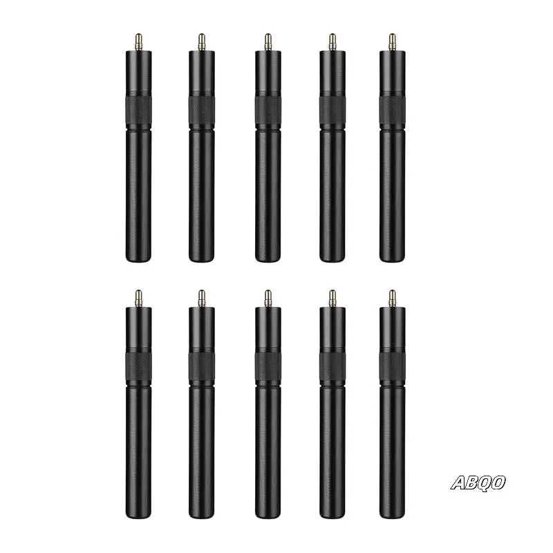 

10Pcs 9 Inch Aluminum Alloy Billiard Pool Cue Telescopic Adjustable Snooker Cue Extension