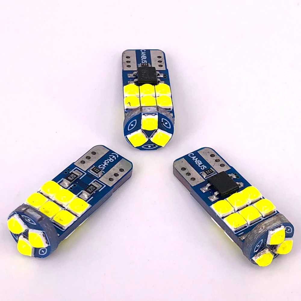 

500pcs T10 3030 15 SMD Canbus W5W Car LED Light Clearance Signal Lamp 194 168 No Error For Auto Interior Map Bulb Width DC 12V