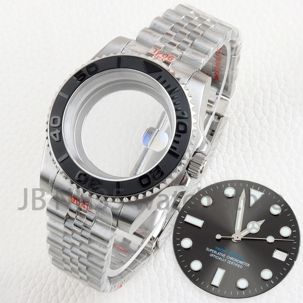 boitier-de-montre-285-mm-nh35-cadran-gris-luminescence-bleue-40-mm-bracelet-jubilee-en-acier-massif-saphir-pour-mouvement-yacht-master-nh35-nh36
