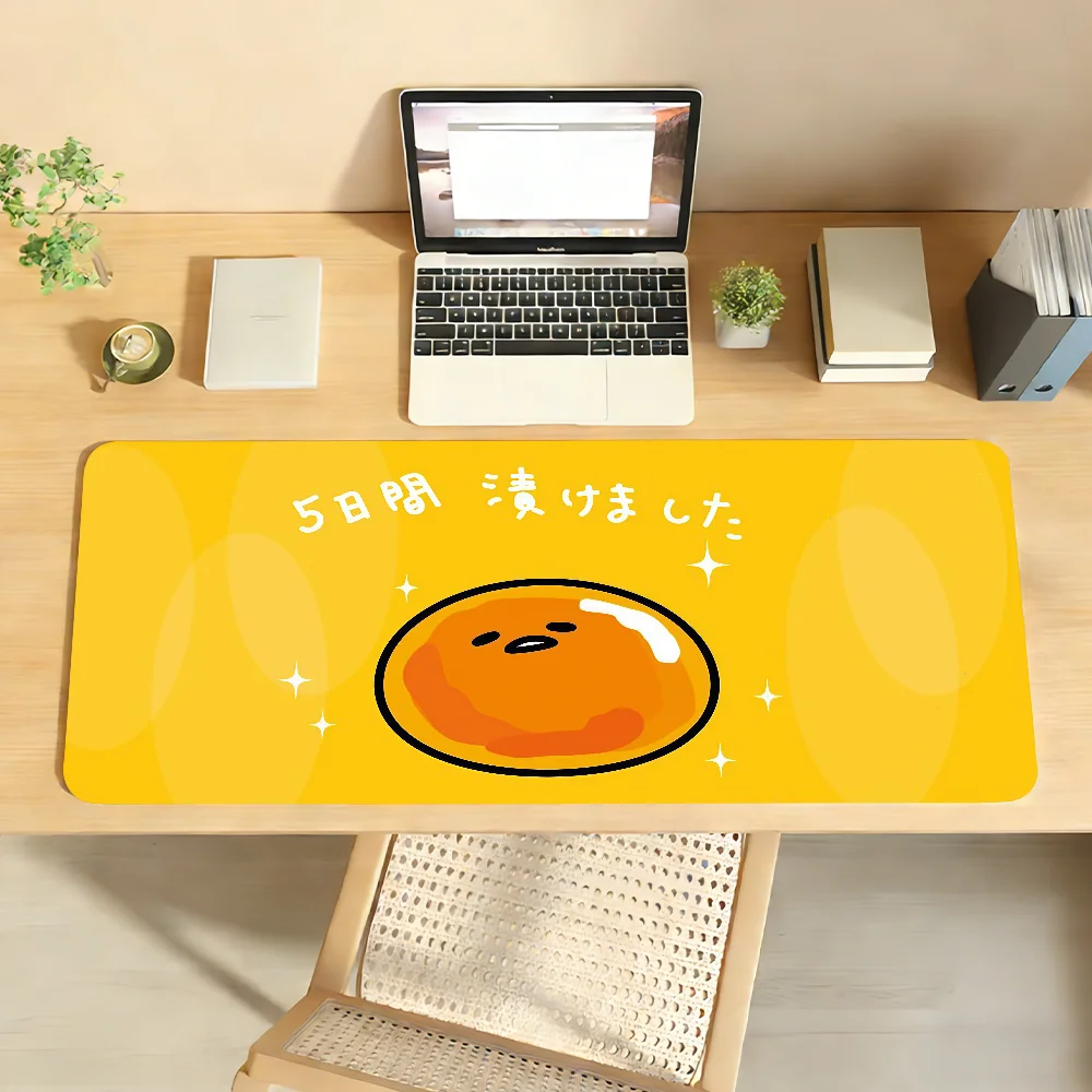 Cartoon Cute G-Gudetama Mouse Pad Non-slip Locking Edge PC Laptop Accessories Rubber Office Keyboard Large Game XXL DeskMat