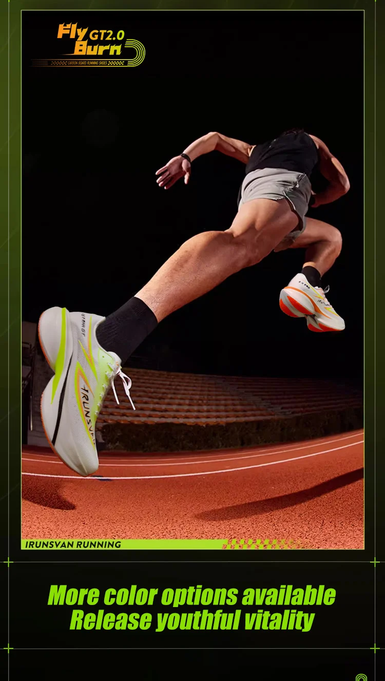 IRUNSVAN Professionelle Marathon-Carbonplatte für Herren, dämpfende Stoßdämpfung, atmungsaktiv, leicht, Laufschuh 106 – Detail 16