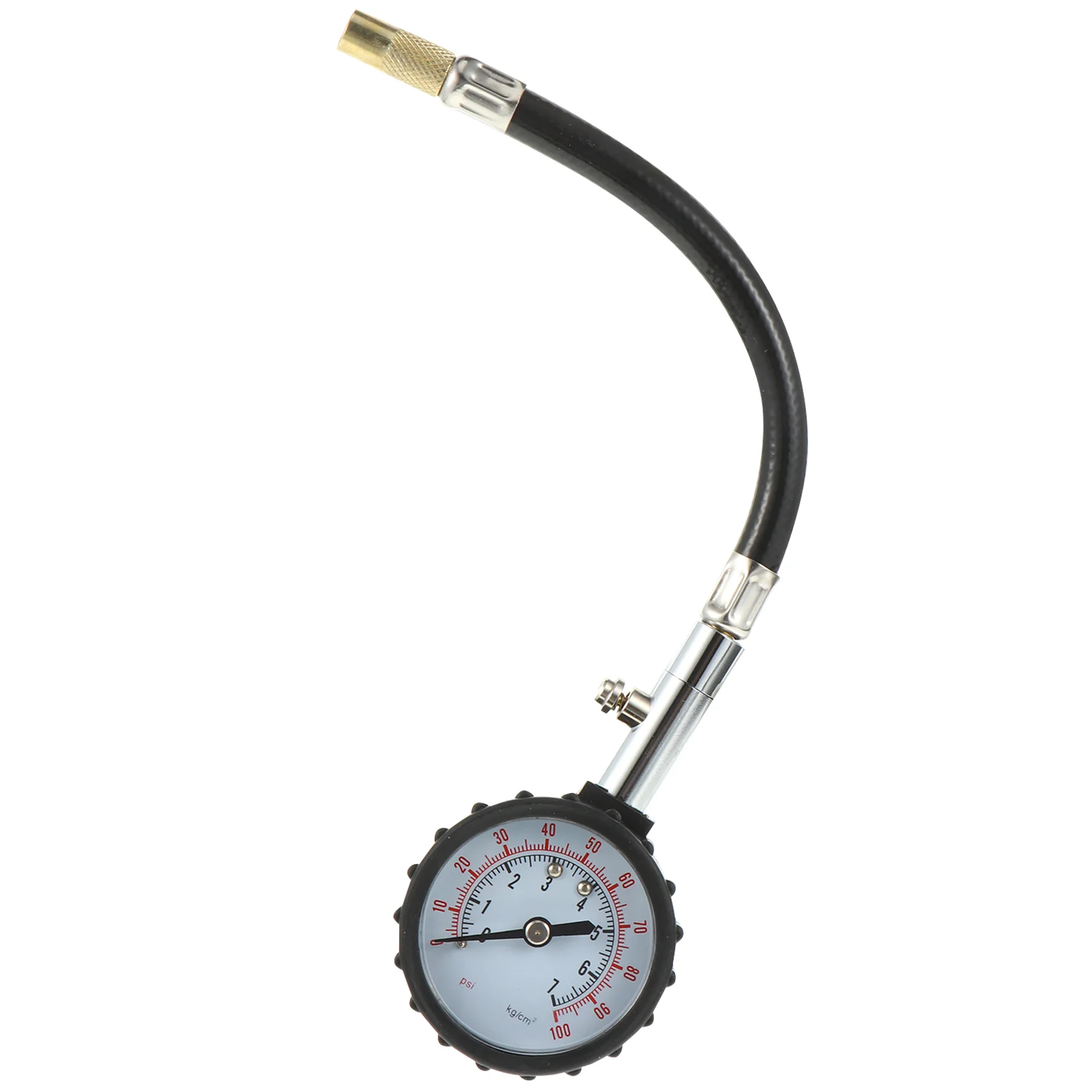 

Tubeless Tire Pressure Gauge Air Compressor Hose Car Inflator Meter Portable Aluminum