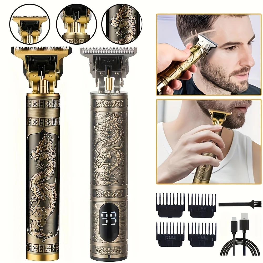 Rechargeable Hair Clipper Barber Large Blade Professional Electric Hair Trimmer Men's Hair Cutting Machine Electric Clipper
