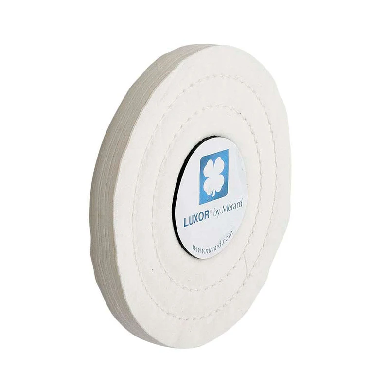 4inch 54-Ply / 6inch 81-Ply Merard Luxor STV Cotton Buff, Super Thin Polishing Wheel for Jewelry Mirror Finishing