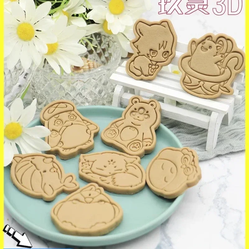 Game Impact Lyney's Summons Pet Cake Tool Cookie Cutter Christmas Cutters Biscuit Stamp Fondant Mould Baking Sugarcraft Mold