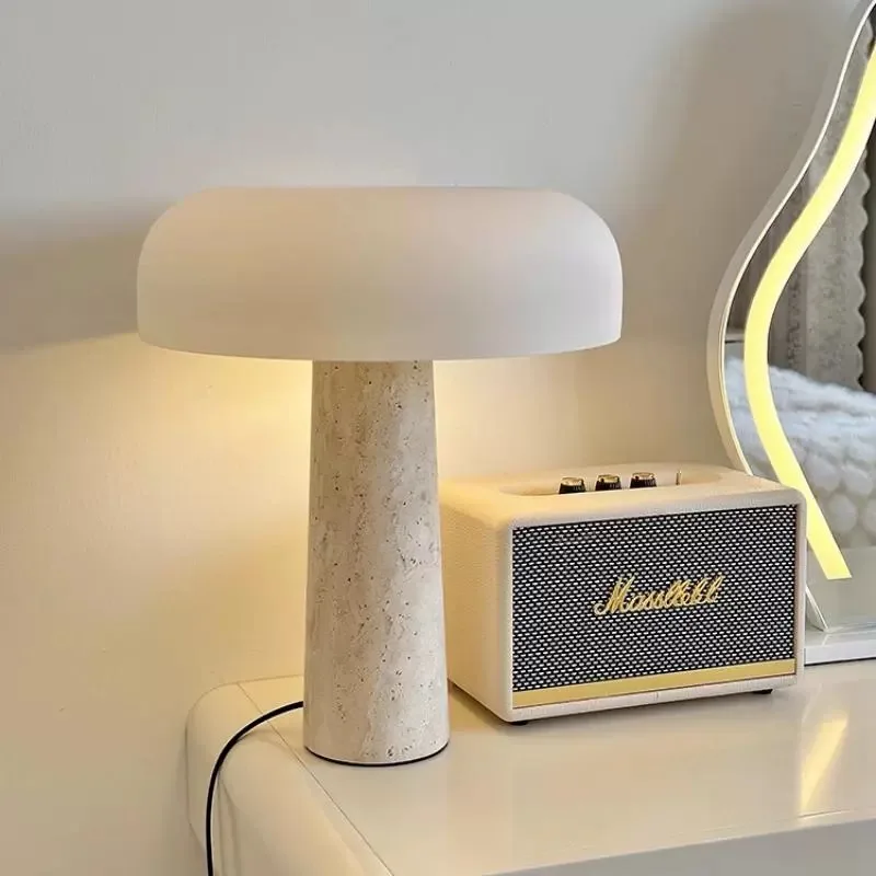 

Nordic Mushroom Stone Table Lamp 2025 Home Decoration Items Living Room Bedside Nightstand Lighting Luxury