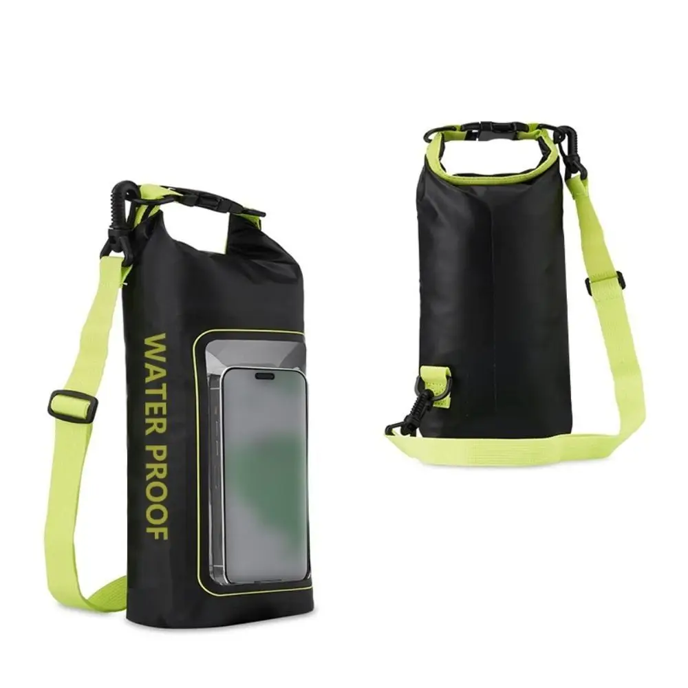 2L New PVC Clip Swimming Waterproof Bag Mesh Material Sports Messenger Bag Beach 2-In-1 Cell Phone Bag