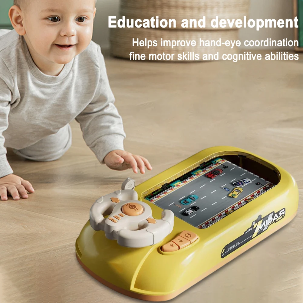 لعبة سيارة سباق القيادة المحاكاة للأطفال الصغار مع الموسيقى والمؤثرات الصوتية للمركبة لعبة سباق المحاكاة التفاعلية للأولاد من 4 إلى 6 سنوات #3