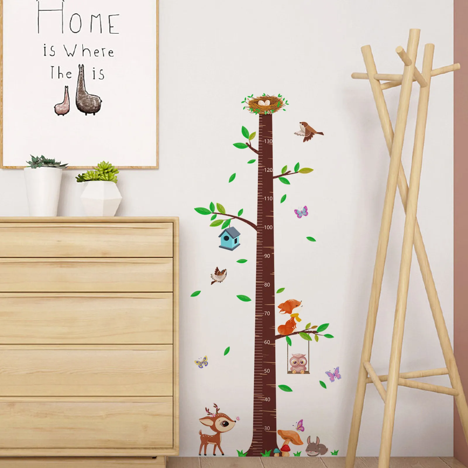 

Growth Chart for Children Kids Measuring Wall Stickers Height Childrens Decal PVC