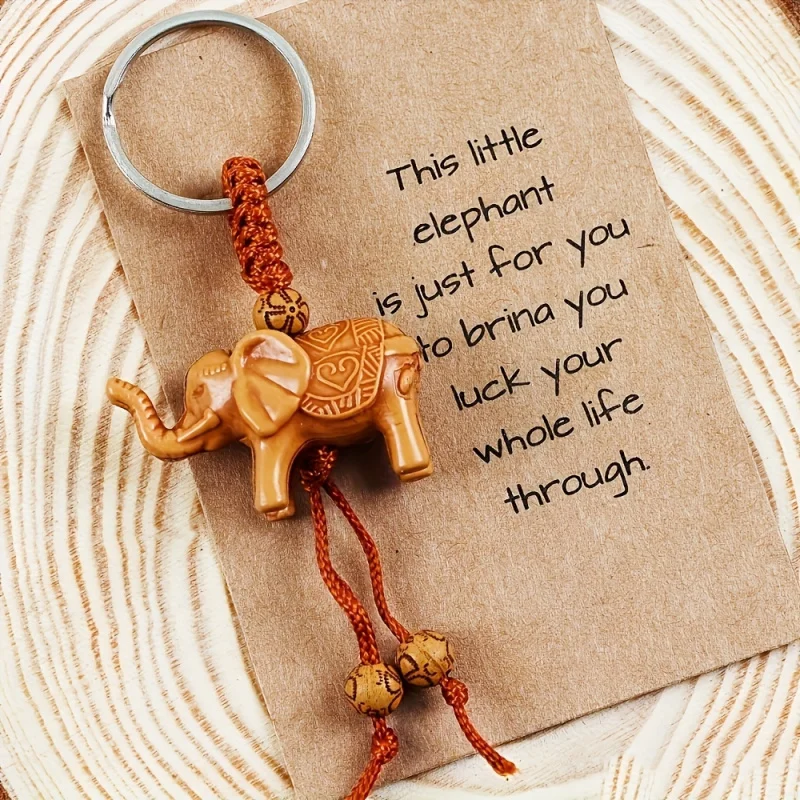 Elephant Heart Turtle Pendant Keychain Friendship Gift, Car Key Chain Accessory for Men and Women