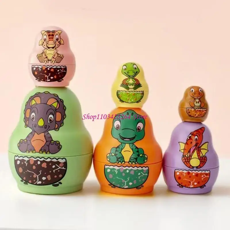 Tương tác Nesting Doll Trẻ Sinh nhật Đồ chơi xếp chồng Giáng sinh cho bé trai