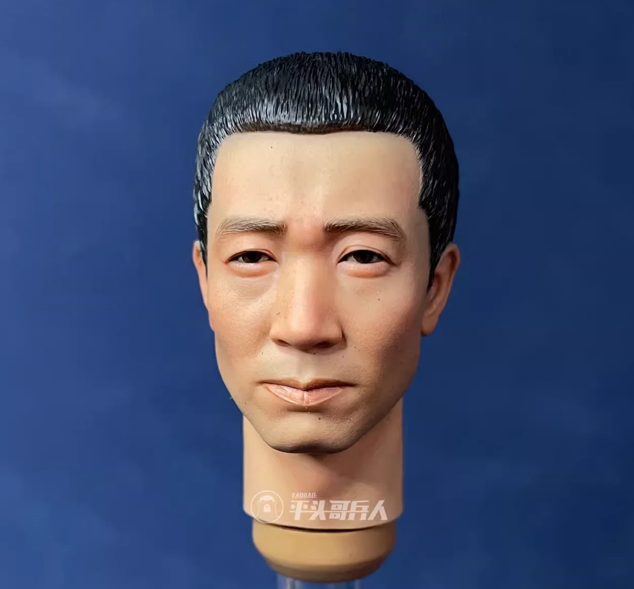 

1/6 Male Soldier Middle Age Head Carving Sculpture Model Toy Fit 12'' Action Figure In Stock