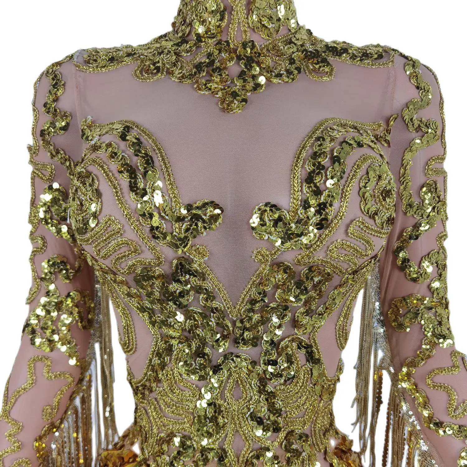 Mini robe de soirée à sequins pour femmes, costume de performance de boîte de nuit, robe de Rh, robe de réunion d'anniversaire, mode sexy, Rotterdam, moulante