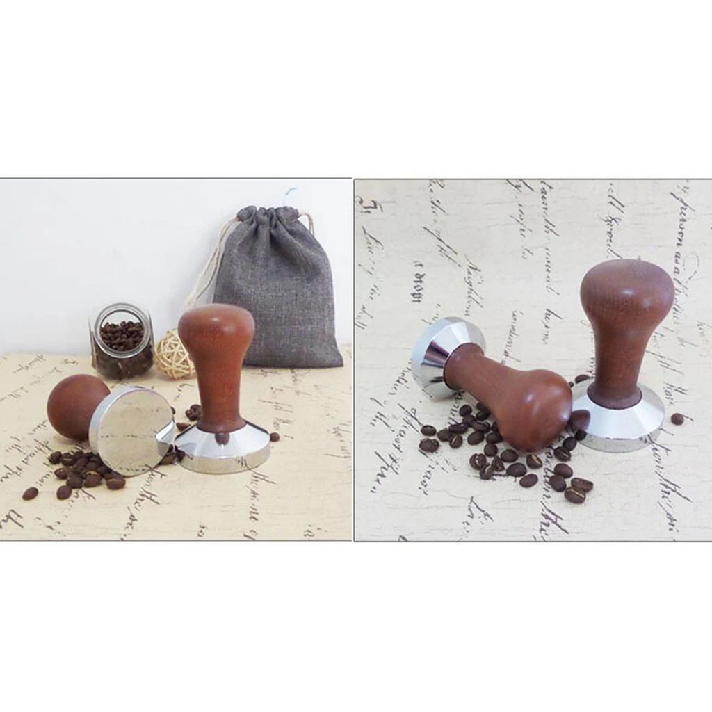 49/51/57.5/58mm Home Espresso Coffee Maker Coffee Bean Tamper Machined Coffee Tamper Base Barista Tool and Equipment Machine