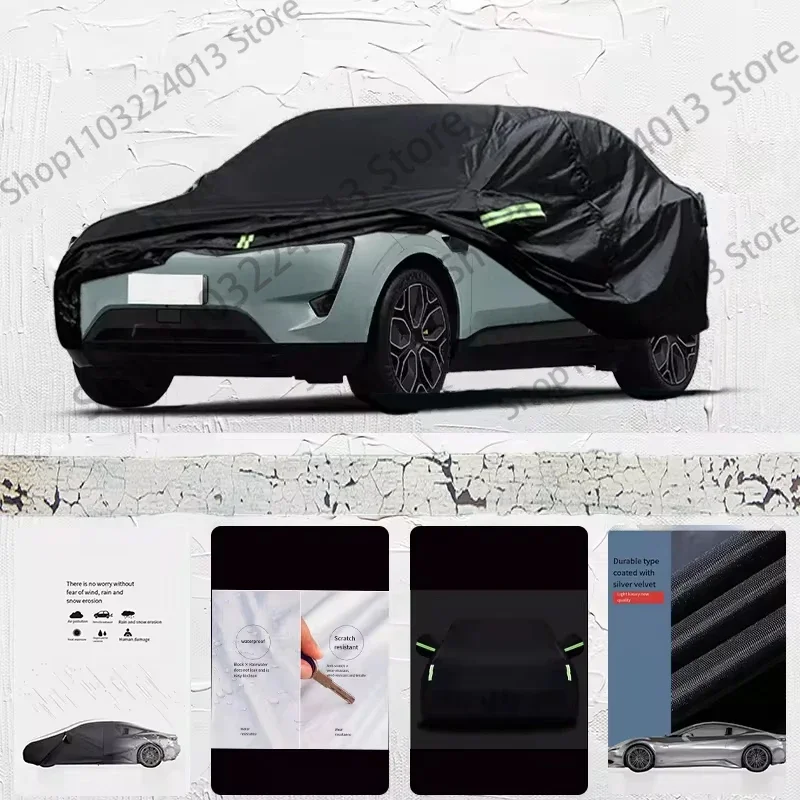 For Avatr 11 Car cover Exterior Car Cover Black Outdoor Protection Full Car Covers Waterproof Sunshade Anti UV Snow Cover