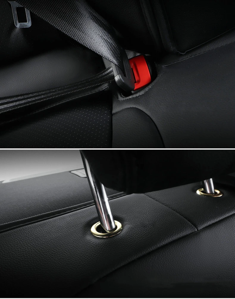 Maßgefertigte PU-Leder LUXUS Autositzbezüge 100% Passgenau für Renault Megane 2 2003~2006 360 ° Surround Auto-Innenausstattungszubehör – Detail 6
