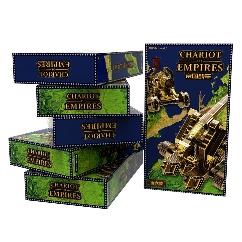 Microwereld 3D Metalen Styling Puzzel Spel Ballista Chariot Model Kits Lasersnijden DIY Jigsaw Speelgoed Verjaardagscadeau Voor Volwassenen Kinderen