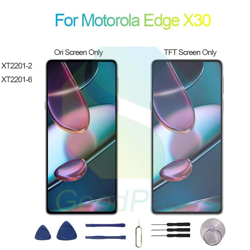 For Motorola Edge X30 Screen Display Replacement 2400*1080 XT2201-2, XT2201-6 For Moto Edge X30 LCD Touch Digitizer