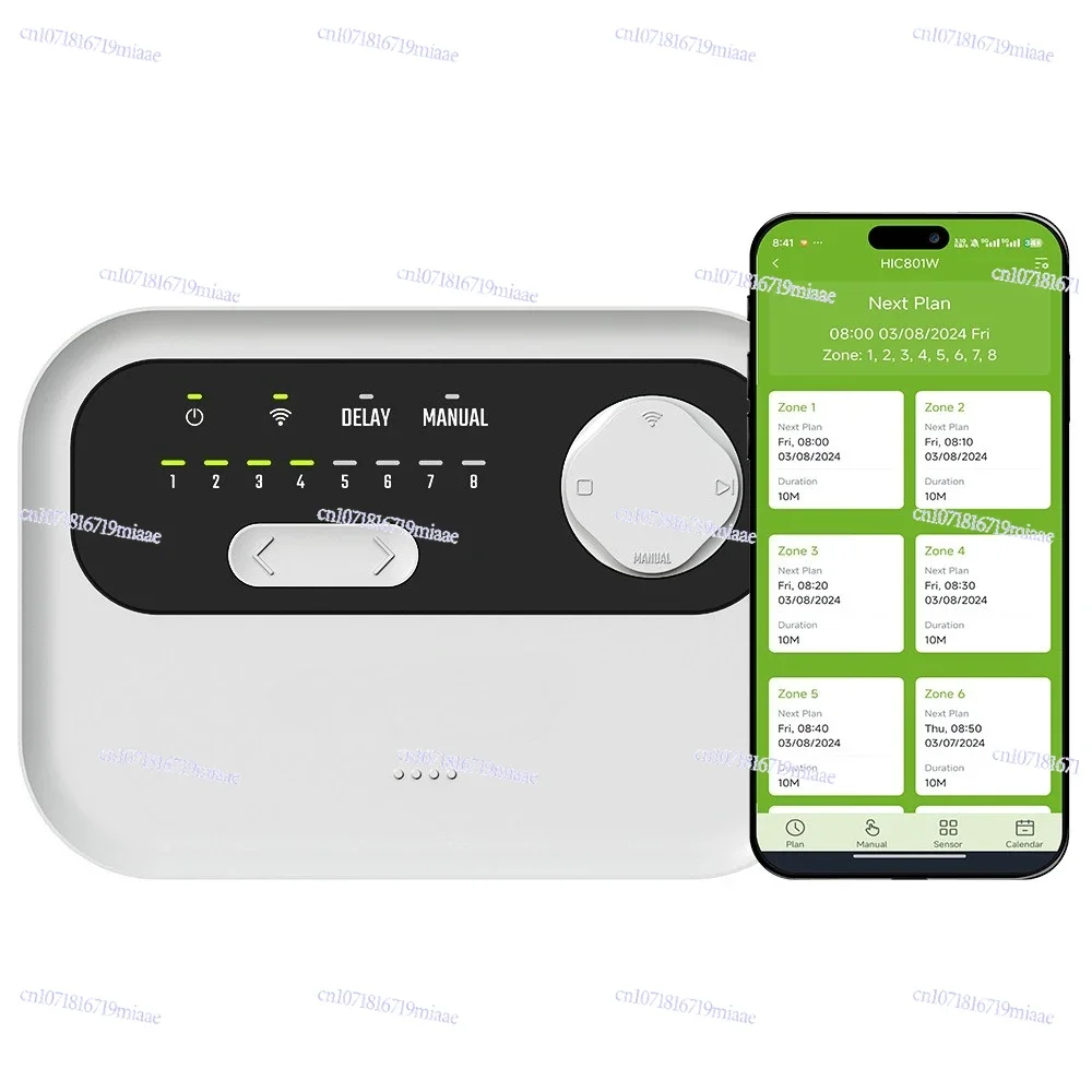 Eight-way WIFI Irrigation Controller (AC) Intelligent, Remote Operation, Multi-channel Control, Simple and Convenient Operation