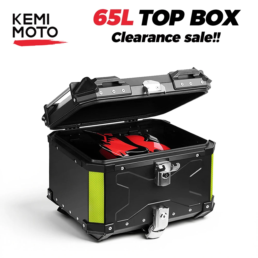 

Motorcycle Helmet Box CNC Aluminum Top Tail Rear Luggage Storage Tool Cases Lock Trunk For YAMAHA For Honda For BMW For