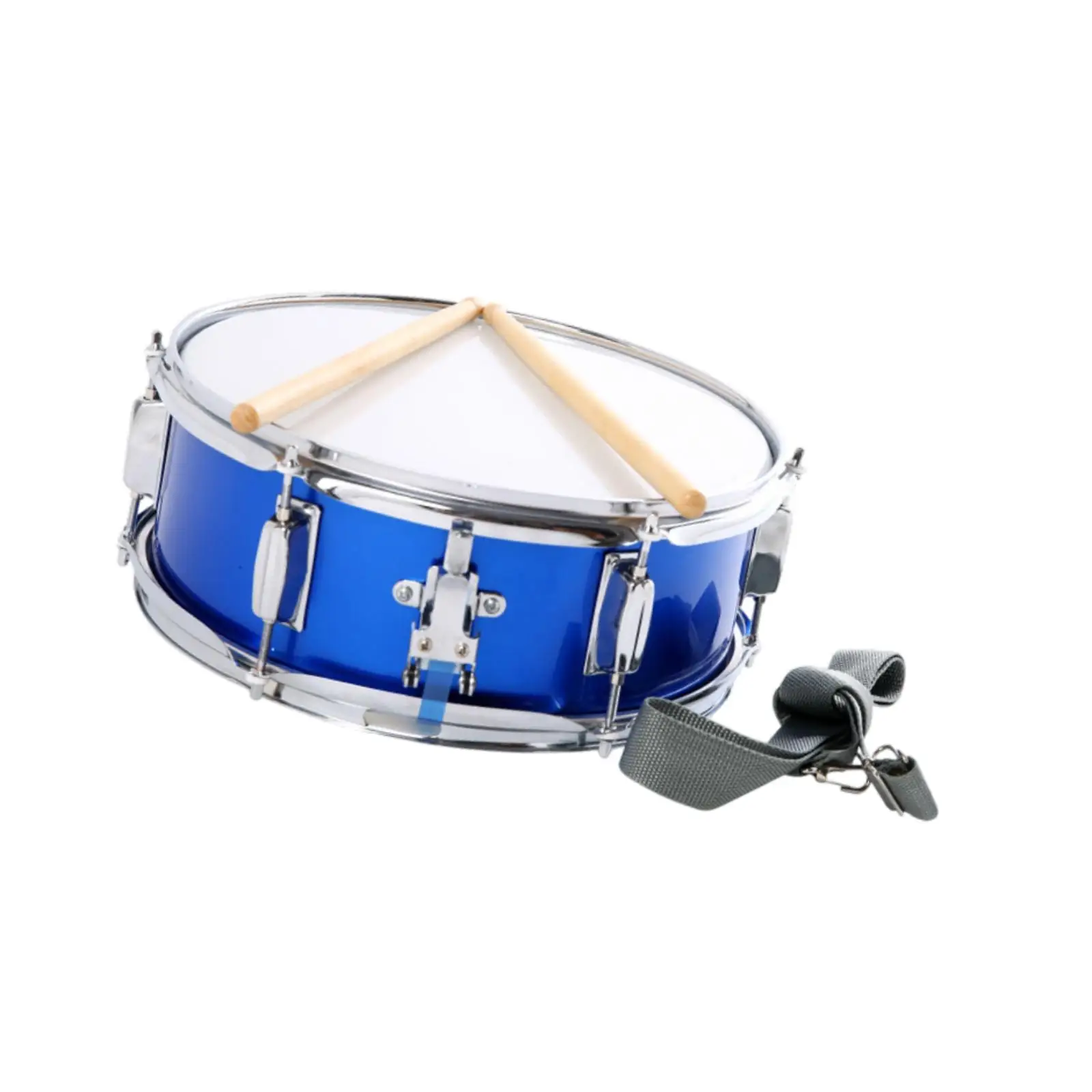 

13" Snare Drum Blue Lightweight Learning with Adjustable Strap Percussion Instrument for Teens Girls Kids Adults Children