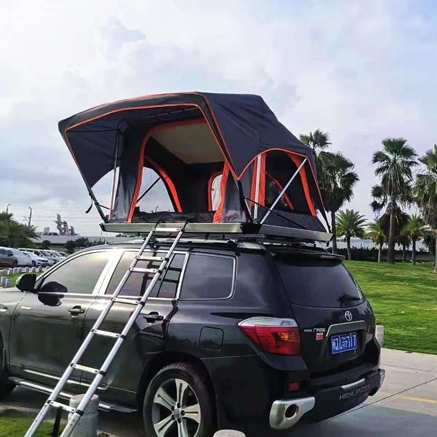 

Outdoor road trip two-person car in-car no-setup quick-open hard shell camping tent new SUV car automatic roof tent