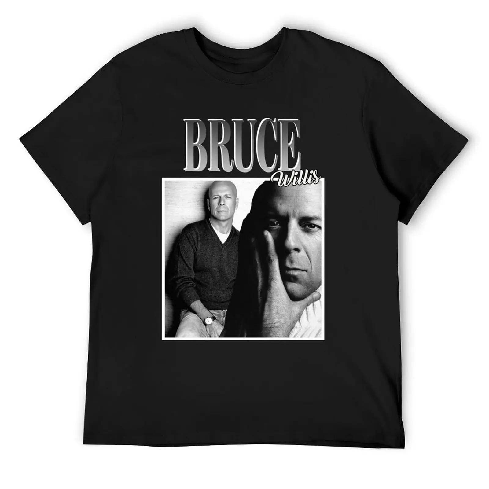 

Bruce Willis Classic T-Shirt summer shirt Luxury man graphic tee shirt mens clothes