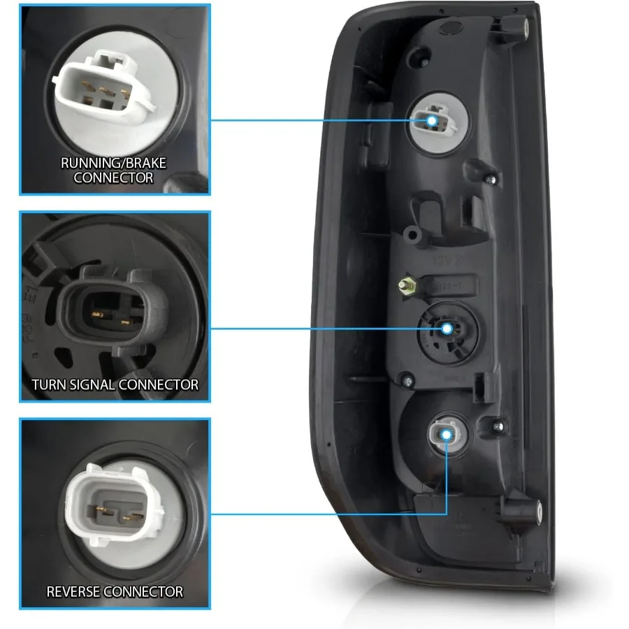 ل 2005-2021 نيسان فرونتير D40 2009-2012 سوزوكي خط الاستواء C-نوع LED الأسود استبدال مجموعة المصابيح الخلفية-الركاب و