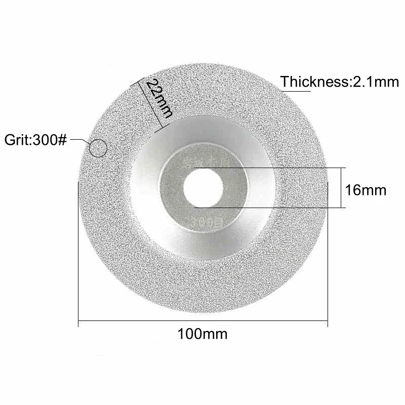 4" 100mm 300er Körnung Vakuumgelötete Diamant-Schleifscheibe Schleifschleifscheibe für Winkelschleifer Granit Marmor Eisen Stahl Mauerwerk – Detail 3