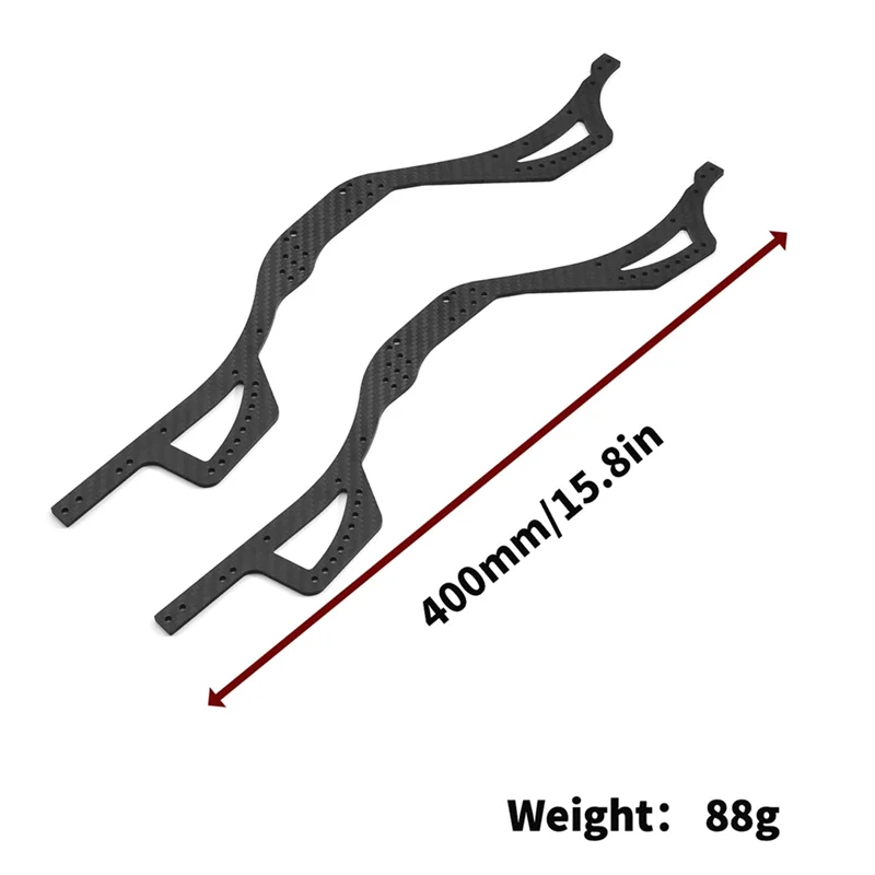 1 Pair Carbon Fiber Chassis Side Plates For Axial SCX10 Pro Scx10pro RC Car Upgraded Accessories Parts