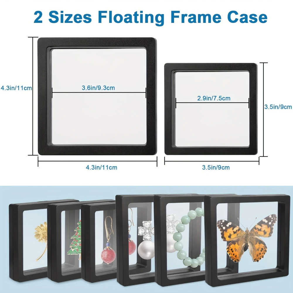 3D Transparent Jewelry Box Clear Organizer for Rings Necklaces Bracelets Bangles & Brooches