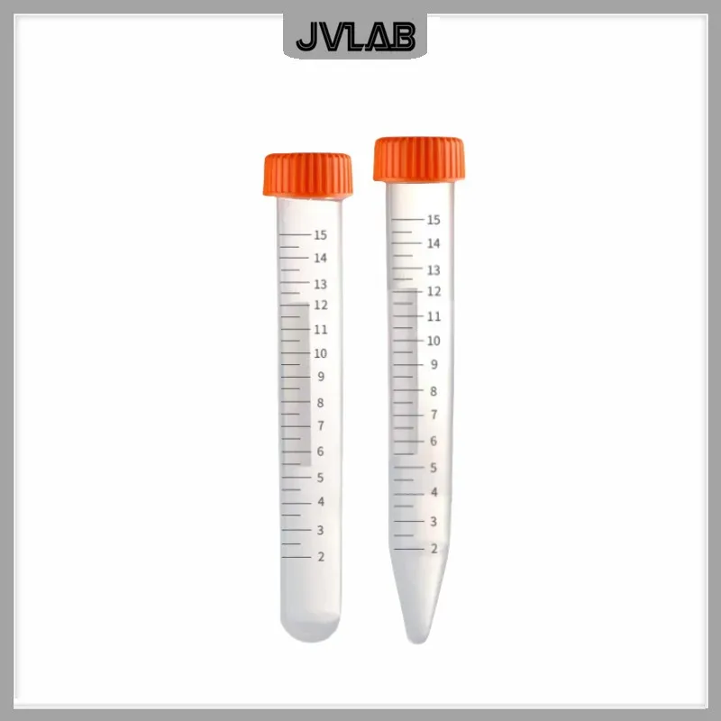 Conical Centrifuge Tube 15 mL Plastic Sample EP Tube PP Test Tube Bottom Tip / Round Pack of 12/pkK