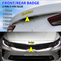 115mm 120mm 130mm 150mm 170mm 183mm Car new Logo Front Hood Emblem rear boot badge For KIA sportage optima rio K2 K3 K5 stonic