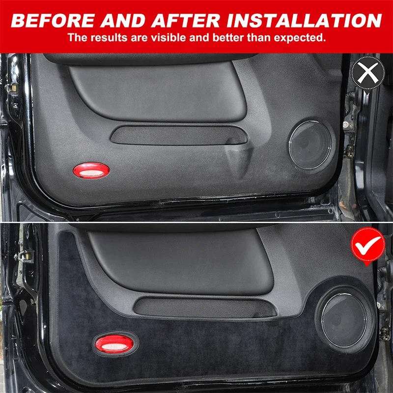 

Car Door Anti-Kick Pad For 2007–2014 Cadillac Escalade Velvet Side Door Panel Protector Anti-Dirty Pad Car Interior Decoration