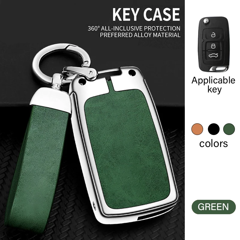 para Geely Emgrand EU 7 EC7 EC715 EC718 EC7-RV EC715 EC718-RV GC5 GC6 EC8 SL,Metal Car Key Protective Case llavero funda llave view 3