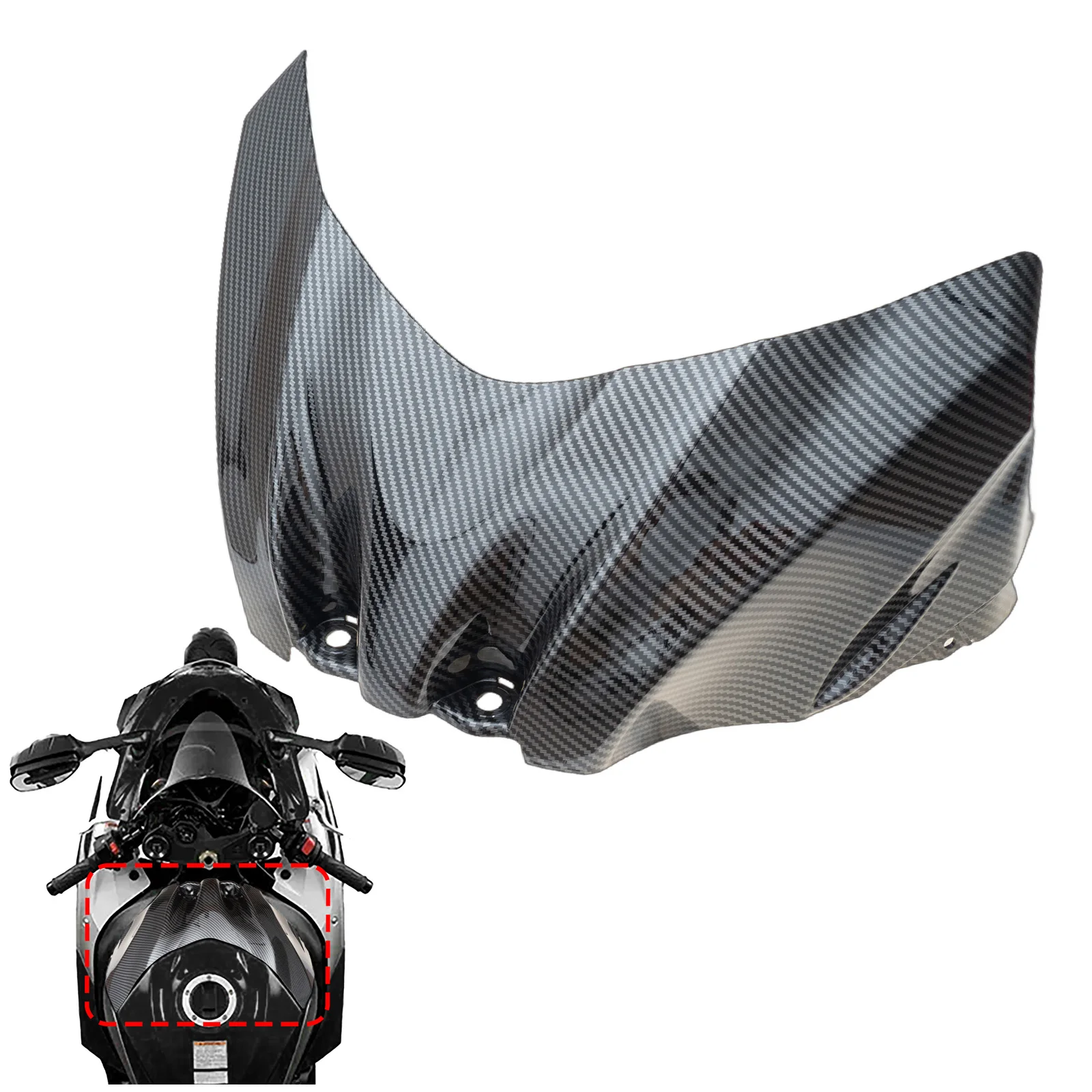 

Carbon Fiber Pattern Front Gas Tank Cover Fairing Cowl Accessories for suzuki gsxr1000 gsx-r 1000 gsx r1000 K9 2009-2016