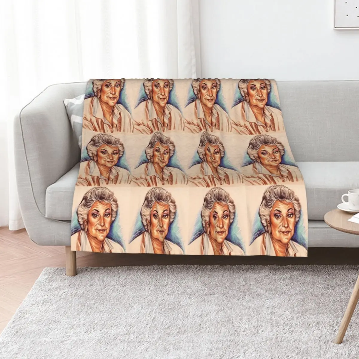 Dorothy Zbornak Or Bea Arthur Throw Blanket Soft Plush Plaid sofa bed Nap warm for winter Decoratives Hairys Blankets