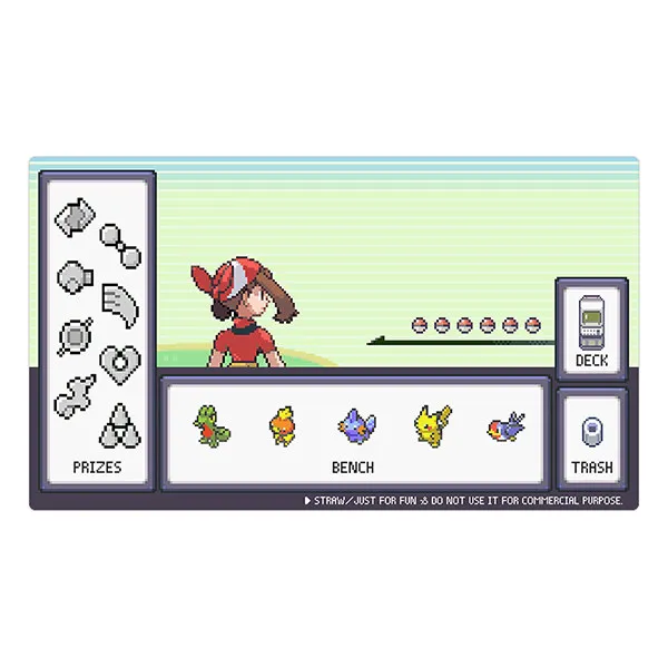 600X350X2Mm Diy Pixel Series Trainer Card Battle Mat Single Player Board Game Card Duel Plate Battle Mat Anime Cards Gift Toys
