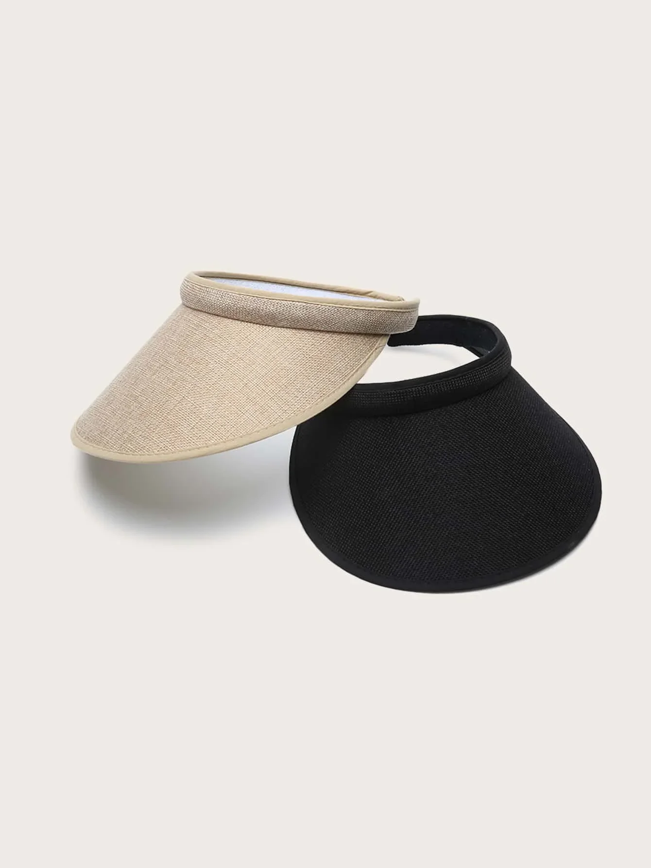 

2pcs Plain Visor Hat
