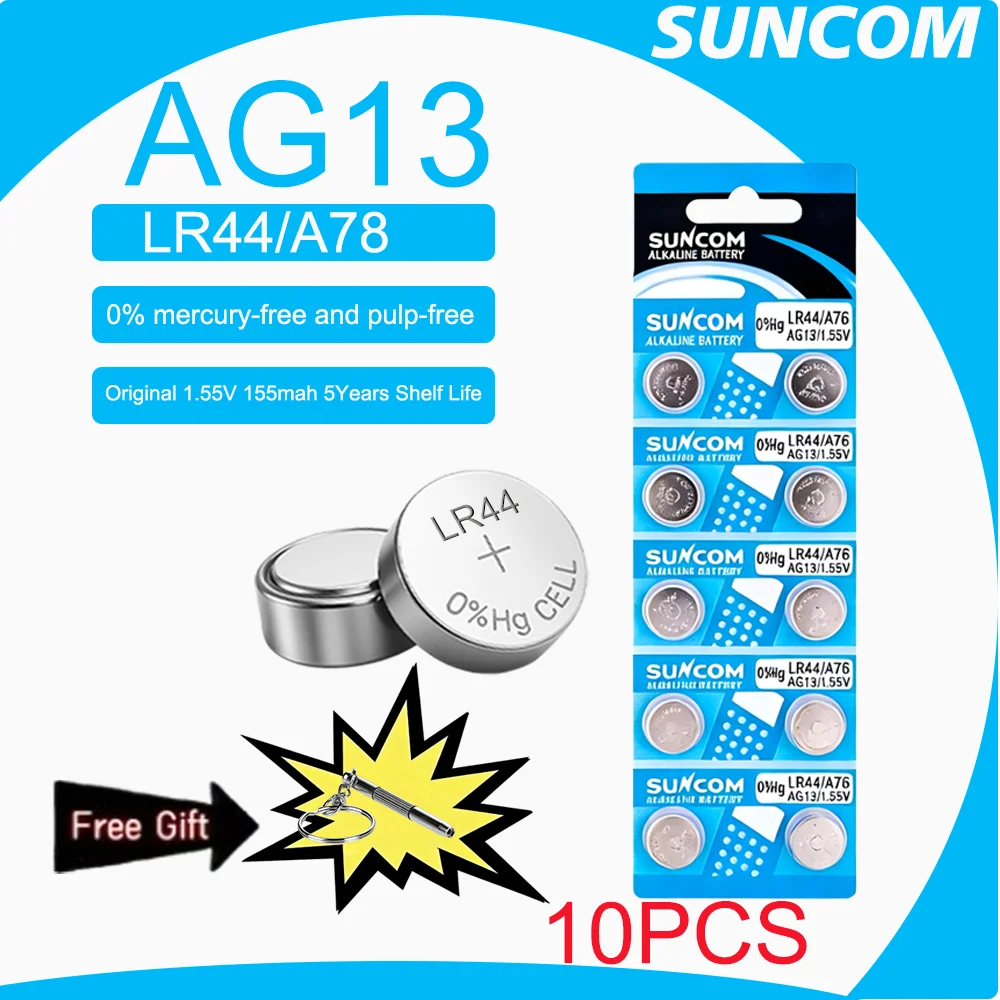 2-30pcs LR44 Batteries L1154F AG13 SR44 A76 Premium Alkaline Battery 1.5V Button Coin Cell Battery for Calculator