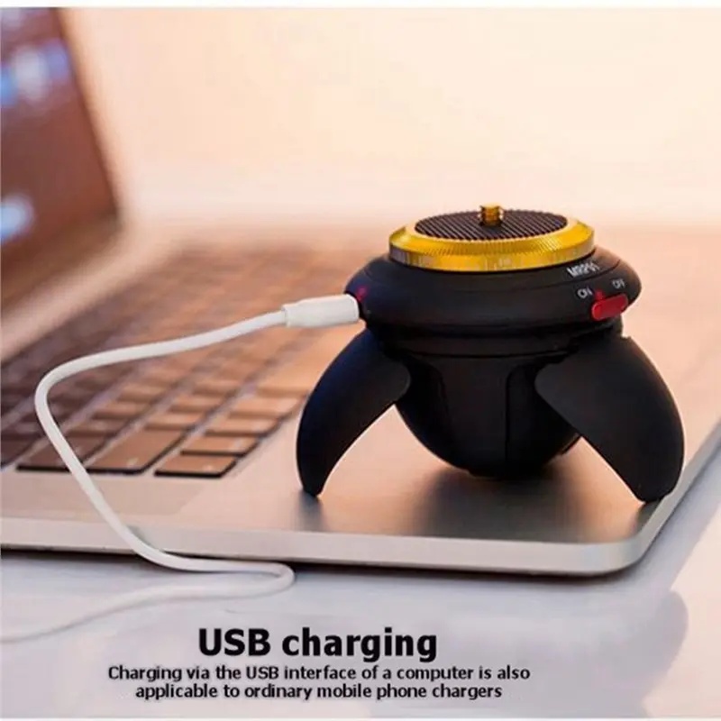 A53M-MRP01 360° Rotation Mini Electric Panorama Head For Gopro Action Camera Smartphone Phone Time-Lapse Tripod Ball Mount