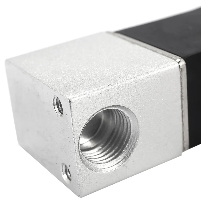 ABSS-2X DC12V Solenoid Valve 1/4 Inch 2 Way Normally Closed Direct-Acting Pneumatic Valves For Water Air Gas