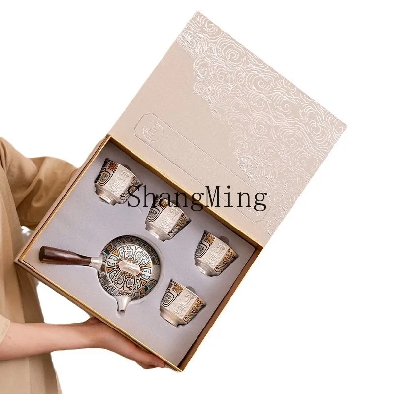 

XH pure handmade tea set, teacup cover bowl, teapot, the whole set of Kung Fu tea set, Chinese style gift giving